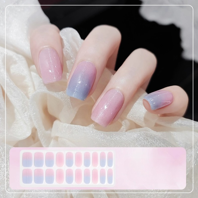 Full Cover Adhesive - Наклейки для ногтей «кошачий глаз» без
