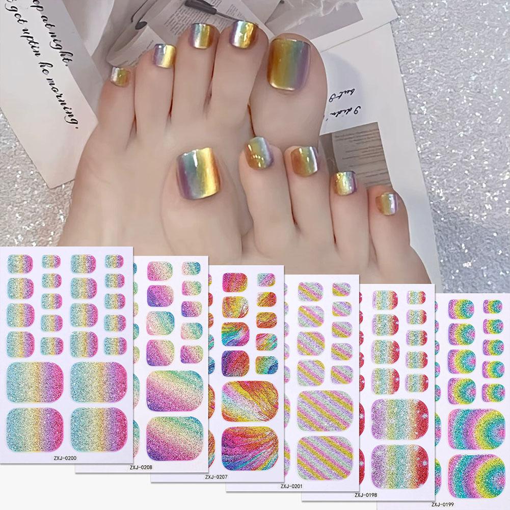 Full Cover Adhesive - Самоклеящиеся гелевые наклейки для ногтей на
